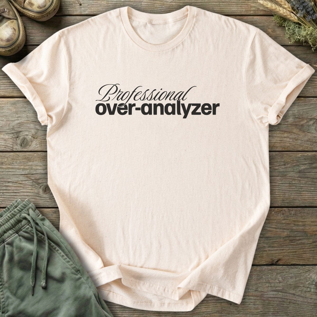 Printify T-Shirt Over-Analyzer T-Shirt