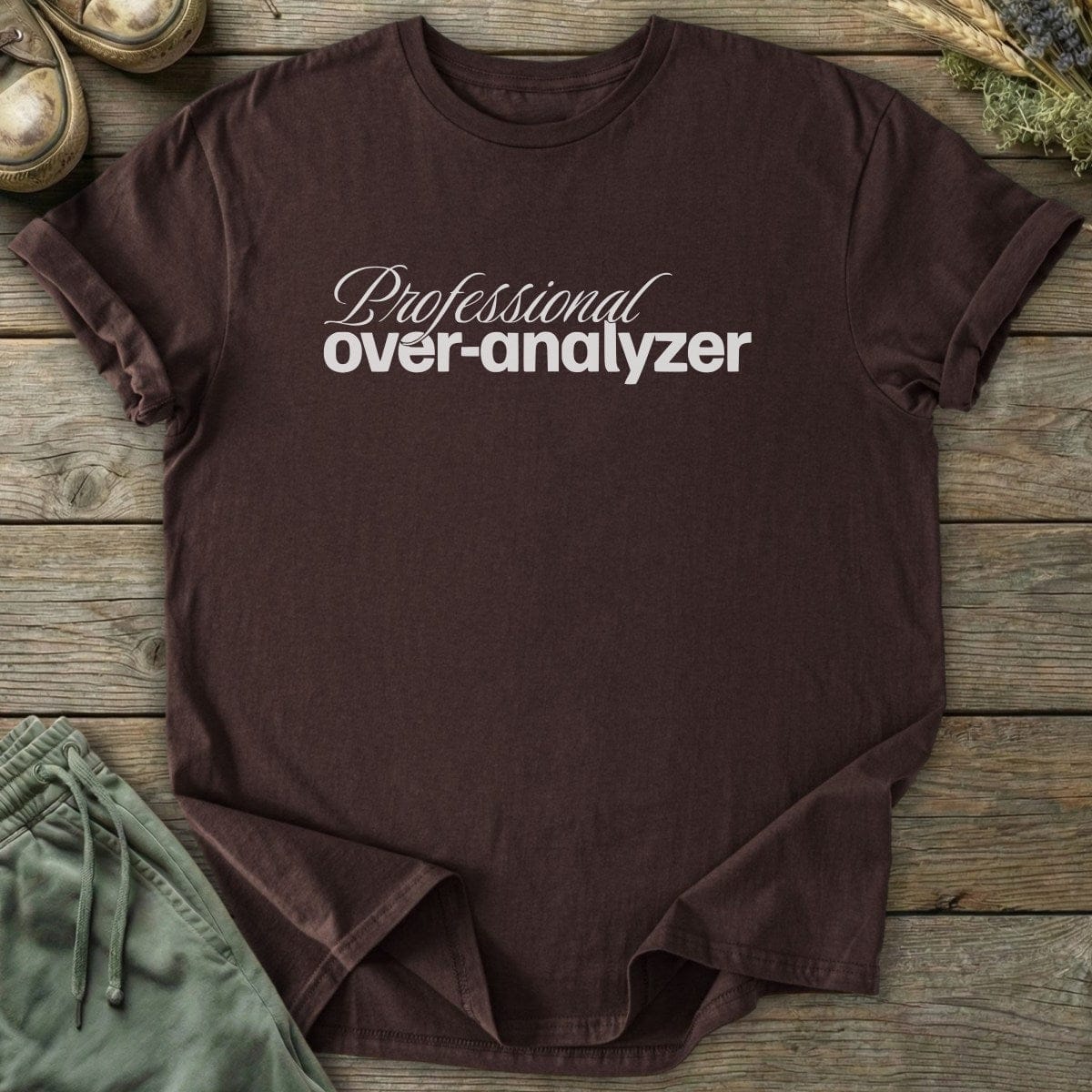 Printify T-Shirt Over-Analyzer T-Shirt