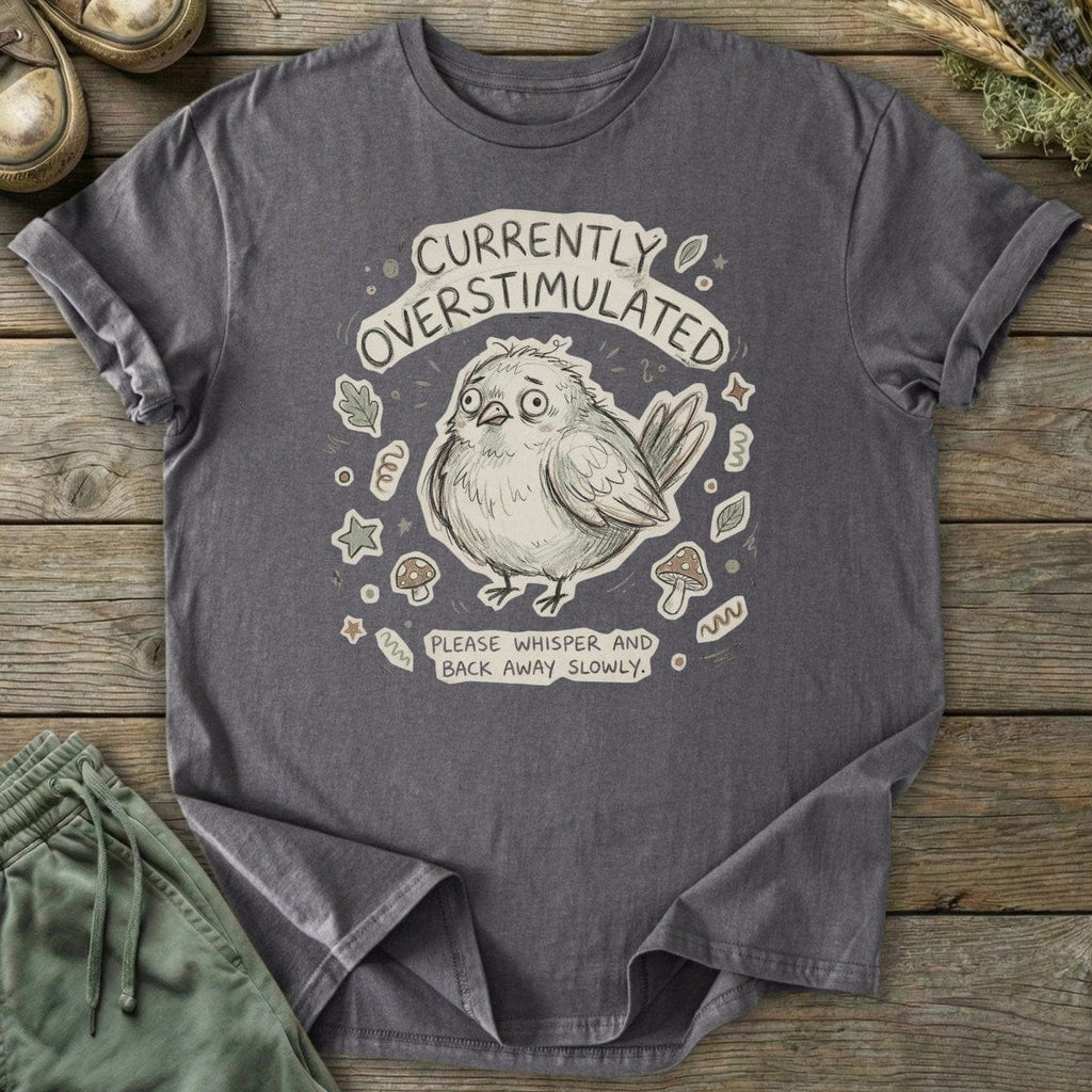 Printify T-Shirt Overstimulated Bird T-Shirt