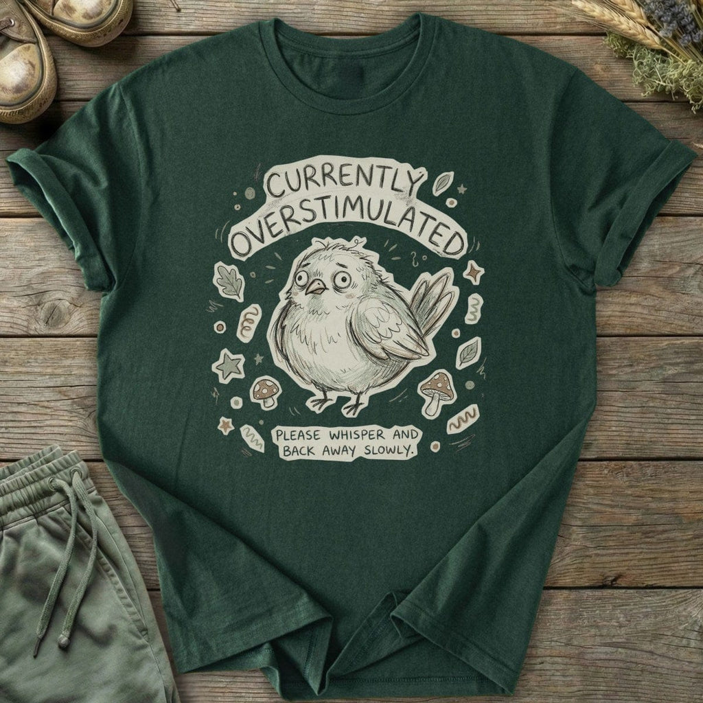 Printify T-Shirt Overstimulated Bird T-Shirt