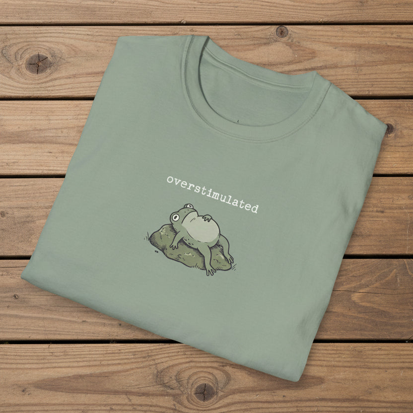 Printify T-Shirt Overstimulated Frog T-Shirt