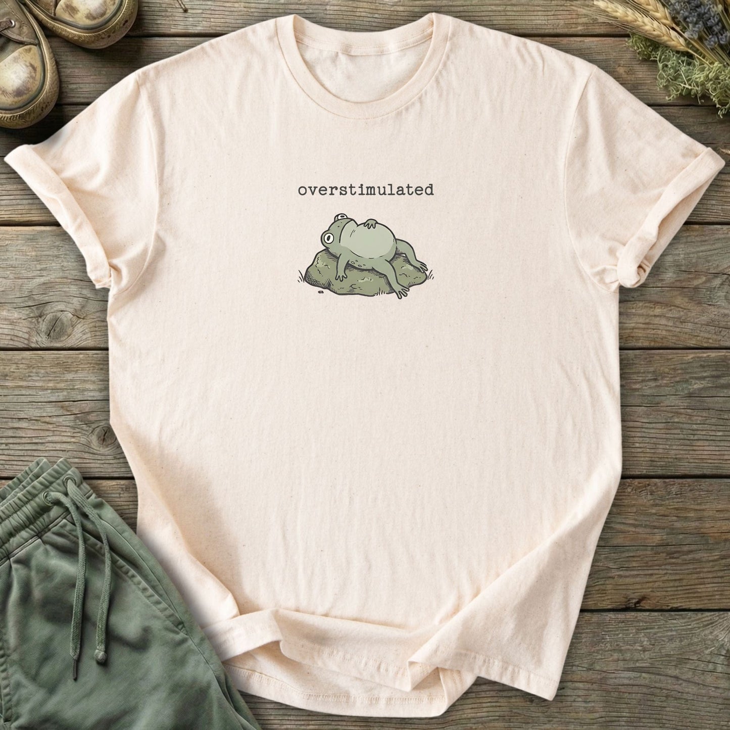 Printify T-Shirt Overstimulated Frog T-Shirt