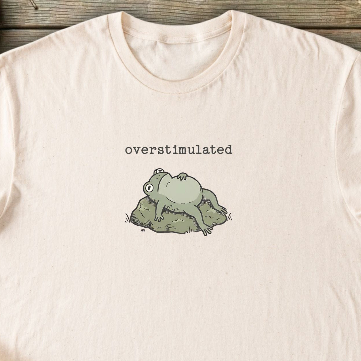 Printify T-Shirt Overstimulated Frog T-Shirt