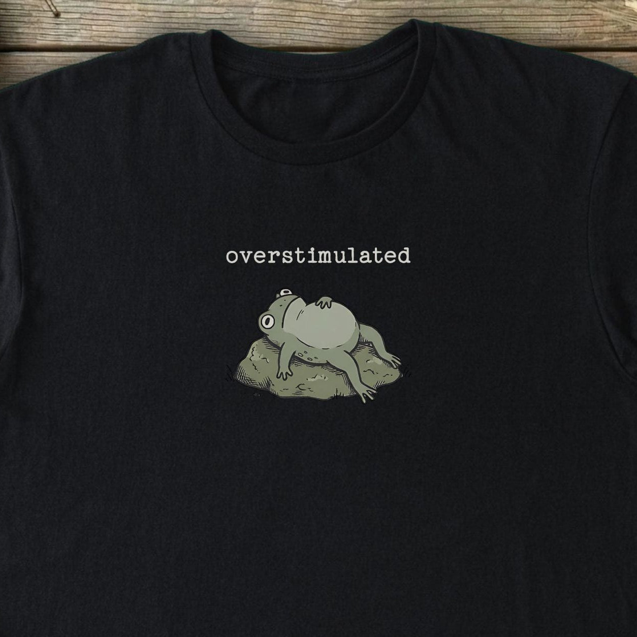Printify T-Shirt Overstimulated Frog T-Shirt