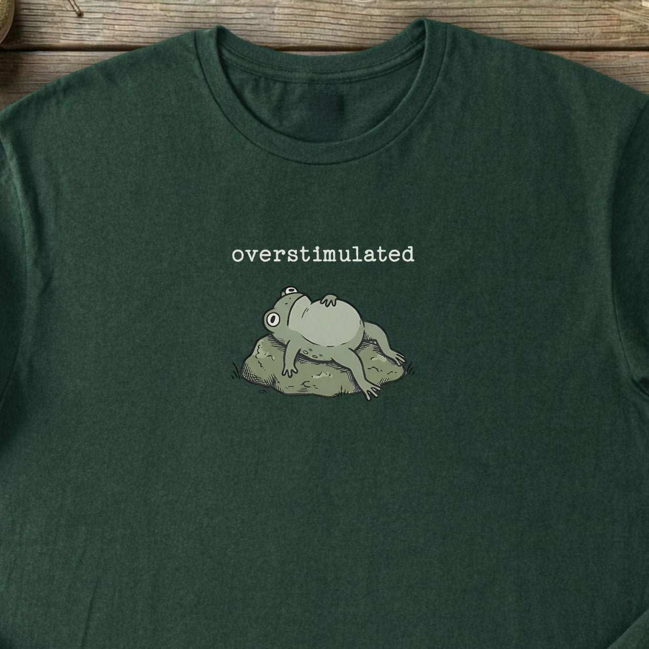 Printify T-Shirt Overstimulated Frog T-Shirt