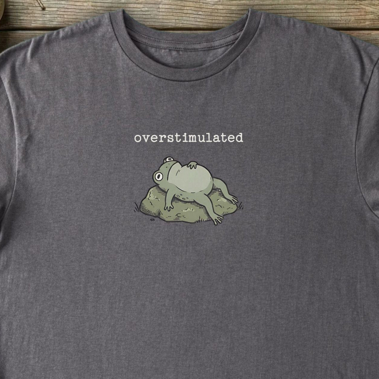 Printify T-Shirt Overstimulated Frog T-Shirt