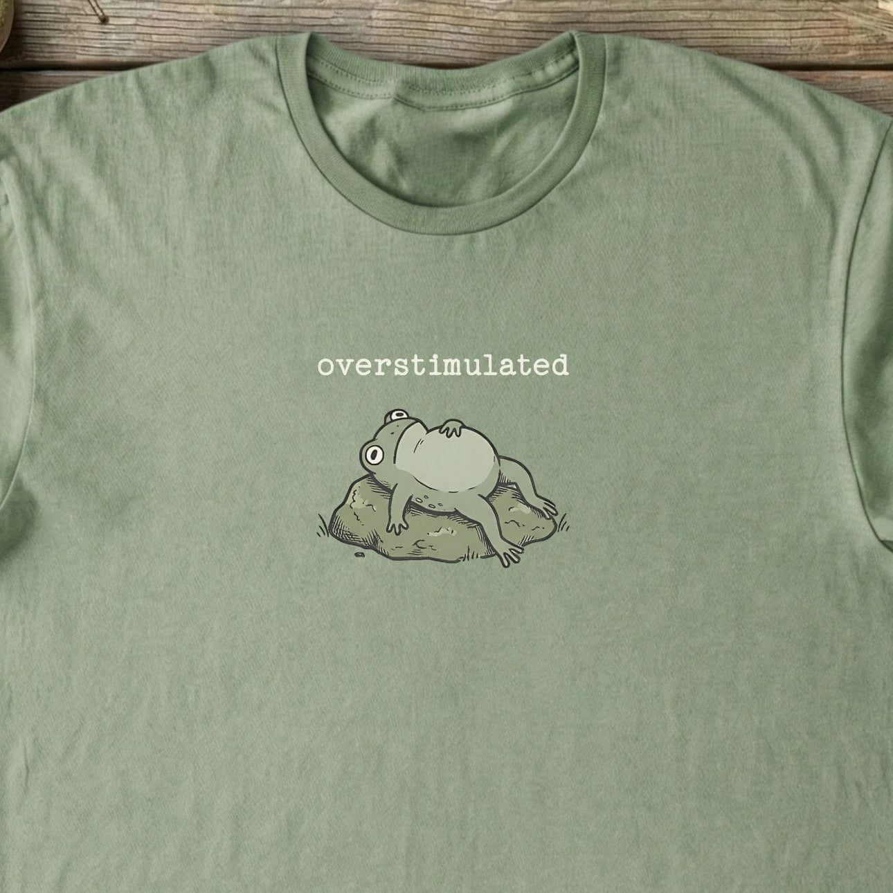 Printify T-Shirt Overstimulated Frog T-Shirt