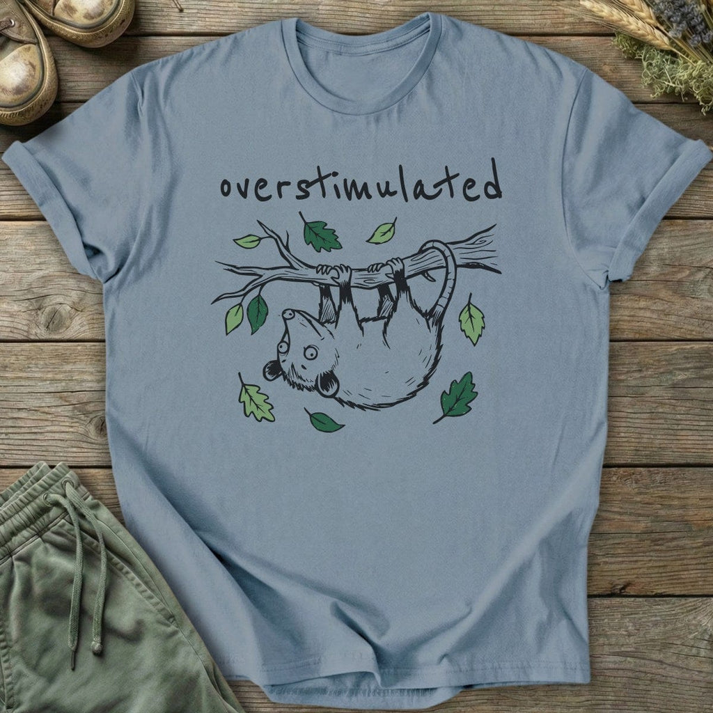 Printify T-Shirt Overstimulated Possum T-Shirt