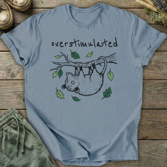 Printify T-Shirt Overstimulated Possum T-Shirt