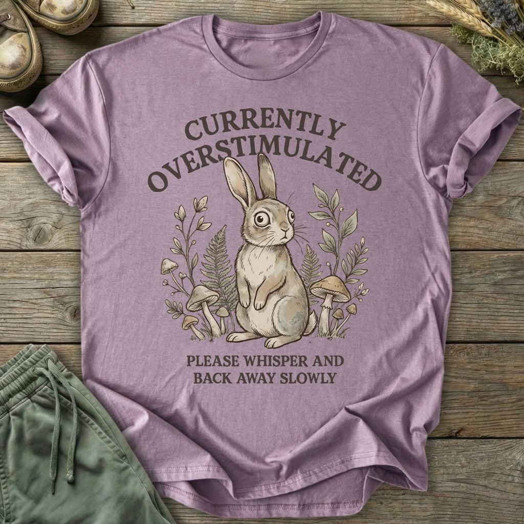 Printify T-Shirt Overstimulated Rabbit T-Shirt