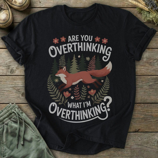 Printify T-Shirt Overthinking Fox T-Shirt