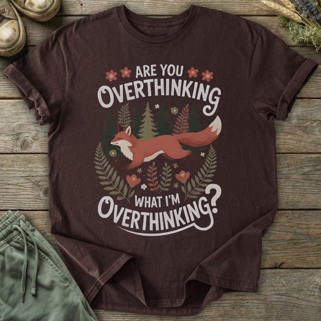 Printify T-Shirt Overthinking Fox T-Shirt