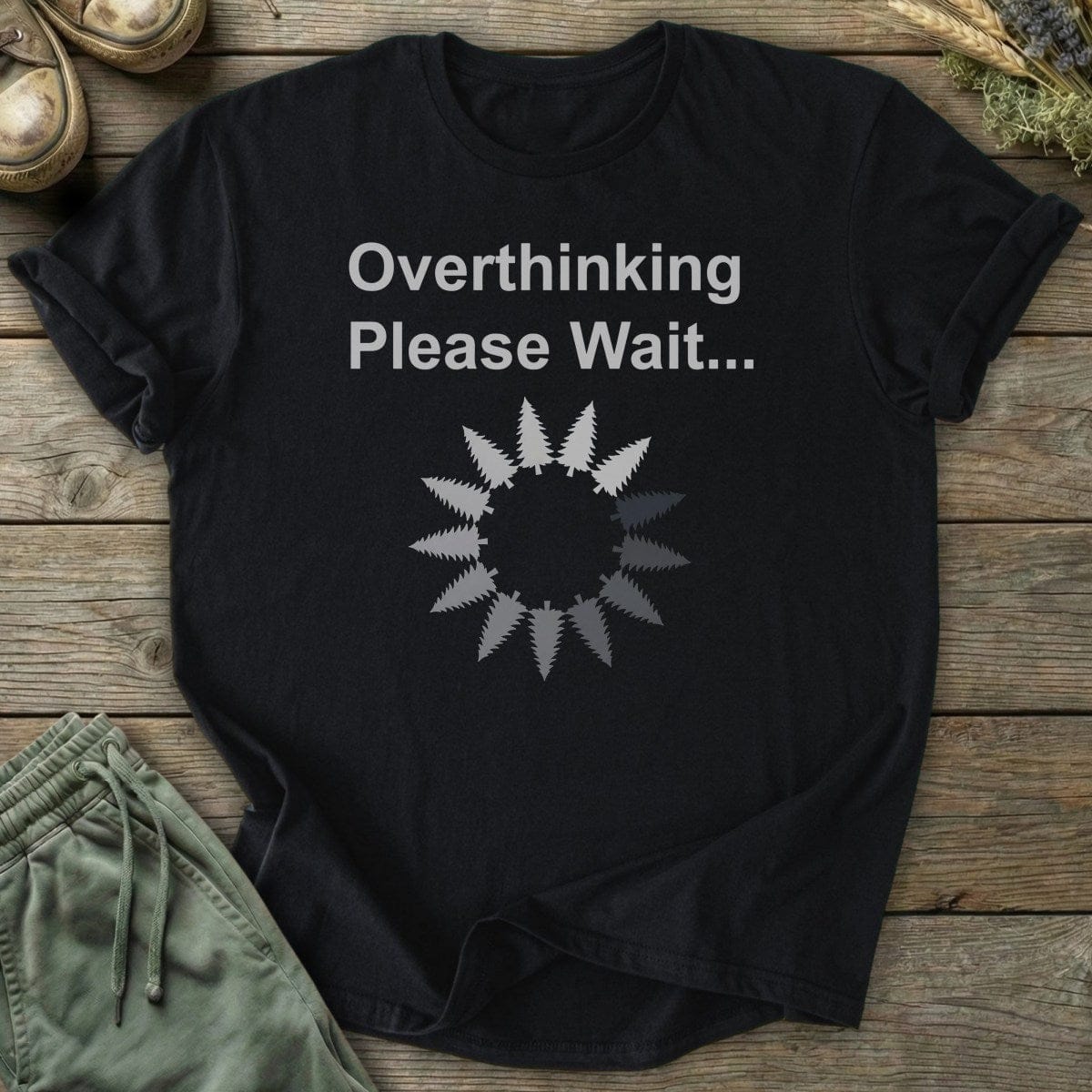 Printify T-Shirt Overthinking Please Wait T-Shirt