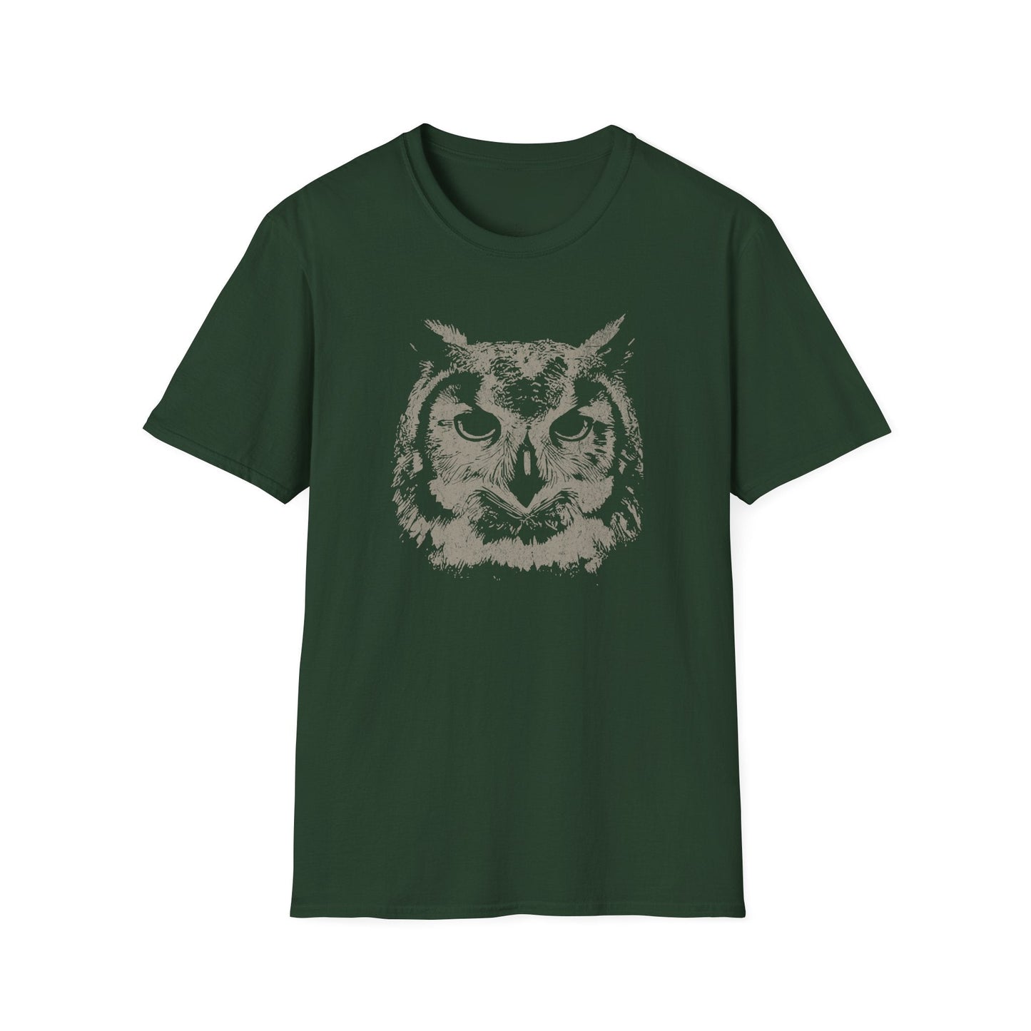 Printify T-Shirt Owl Head T-Shirt