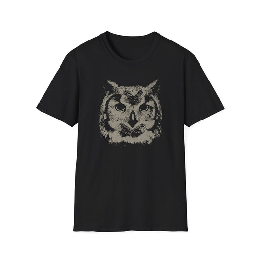 Printify T-Shirt Owl Head T-Shirt