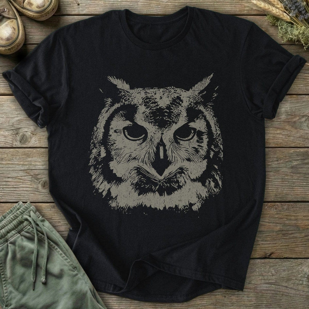 Printify T-Shirt Owl Head T-Shirt