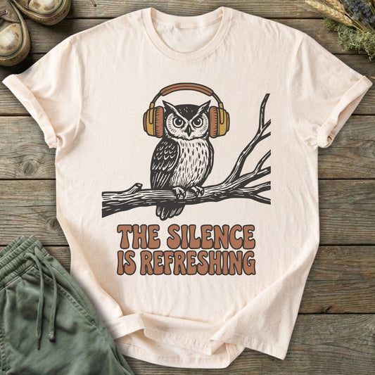 Printify T-Shirt Owl In Silence T-Shirt