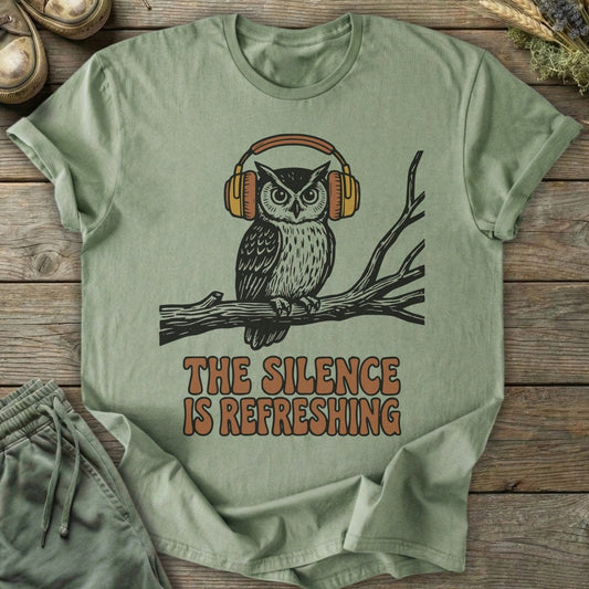 Printify T-Shirt Owl In Silence T-Shirt