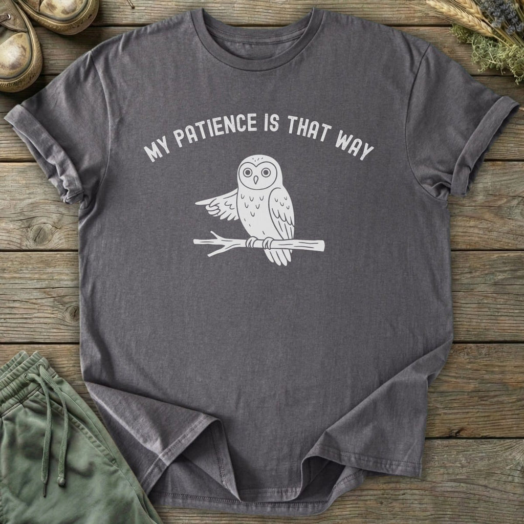 Printify T-Shirt Owl's Patience T-Shirt