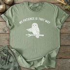 Printify T-Shirt Owl's Patience T-Shirt