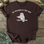 Printify T-Shirt Owl's Patience T-Shirt