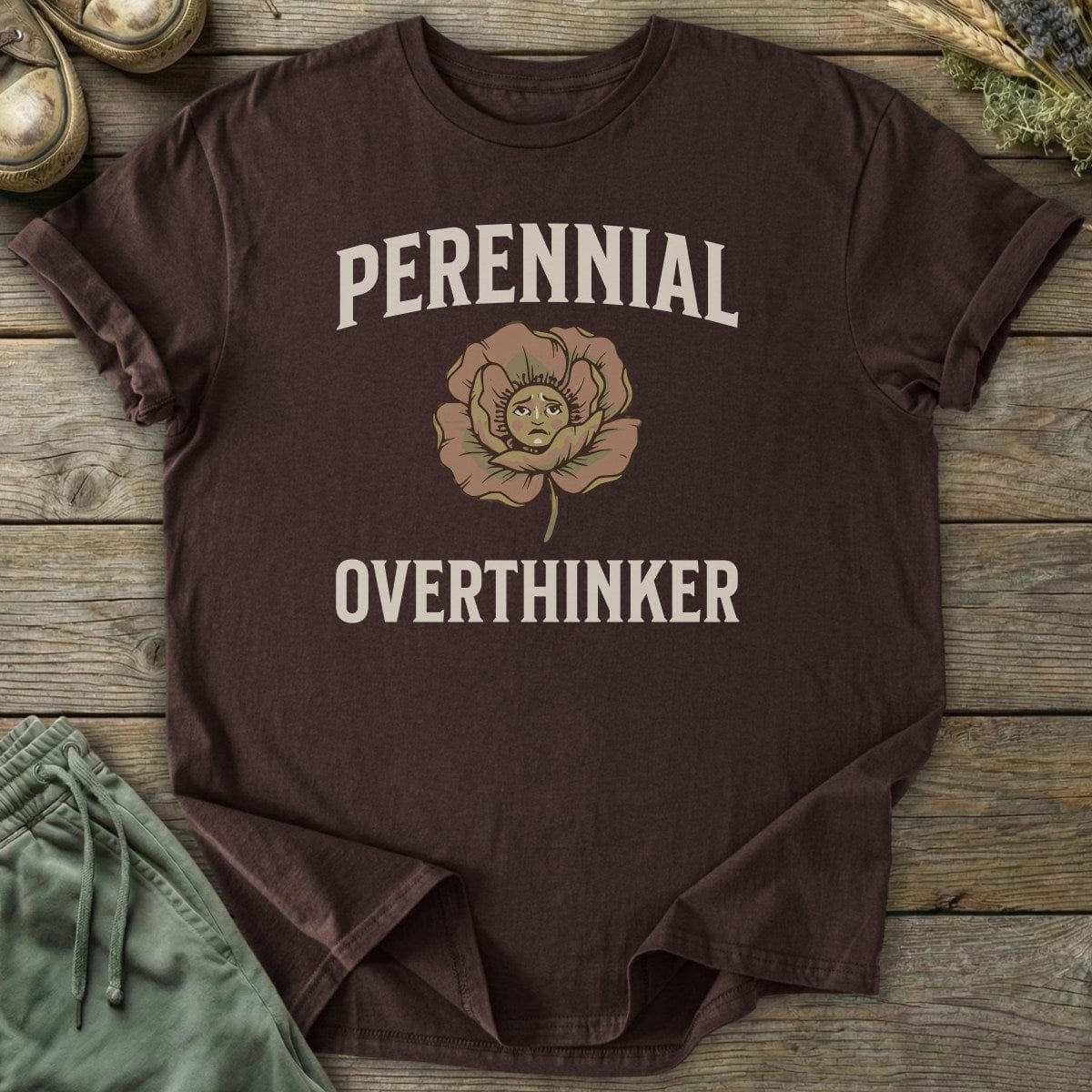 Printify T-Shirt Perennial Overthinker T-Shirt
