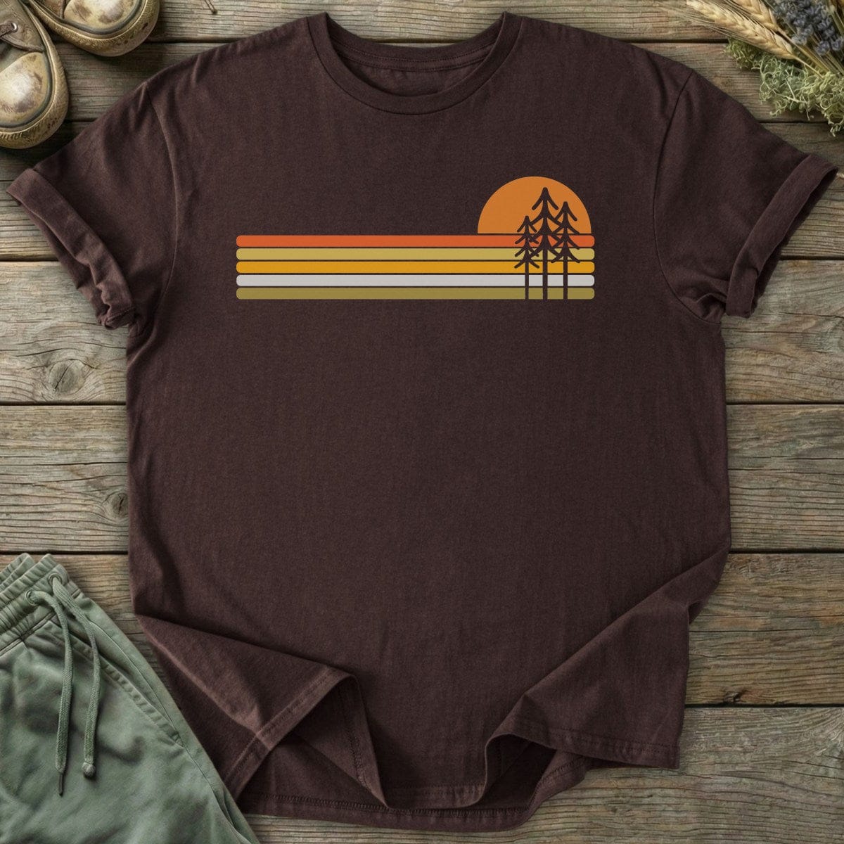 Printify T-Shirt Pine Tree Sunset T-Shirt
