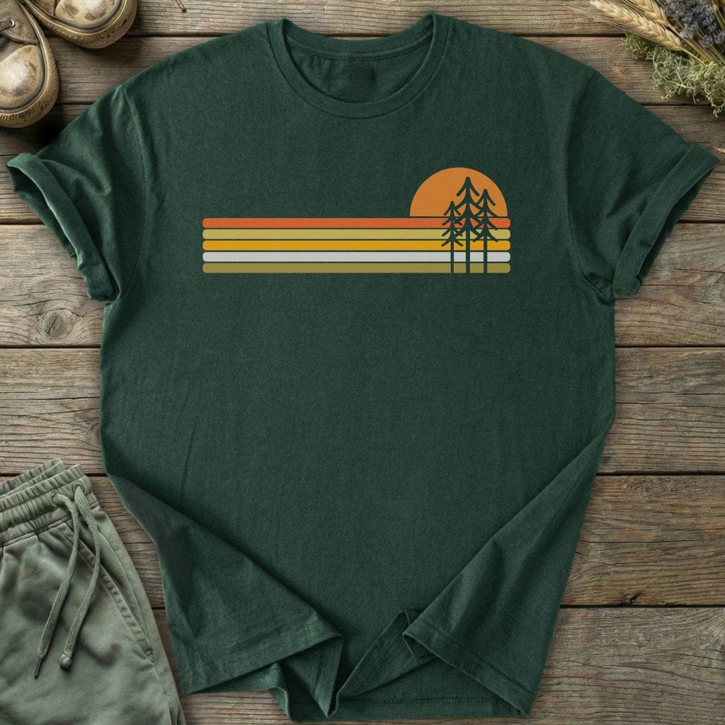 Printify T-Shirt Pine Tree Sunset T-Shirt