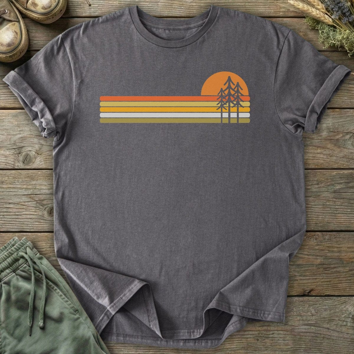 Printify T-Shirt Pine Tree Sunset T-Shirt