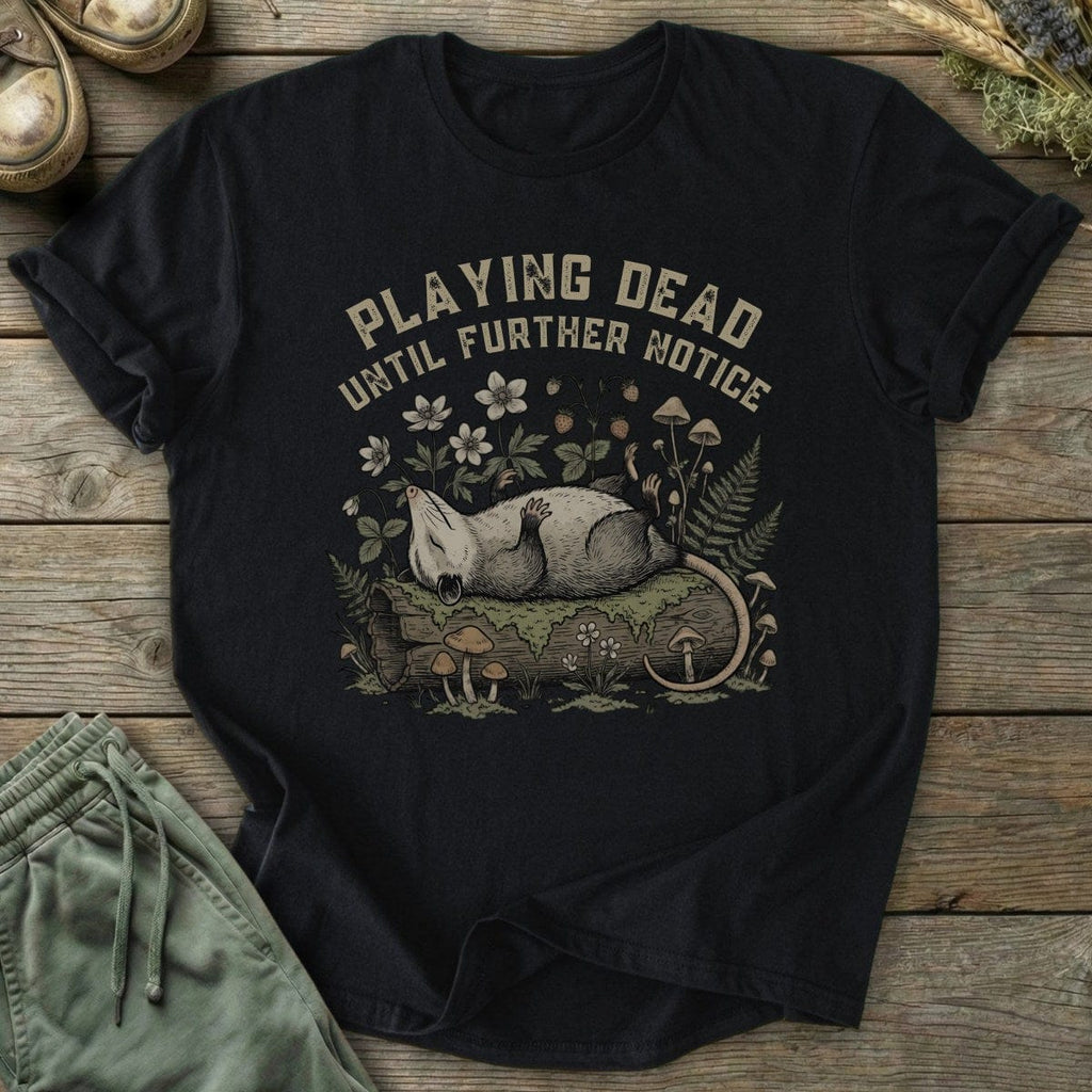 Printify T-Shirt Playing Dead T-Shirt