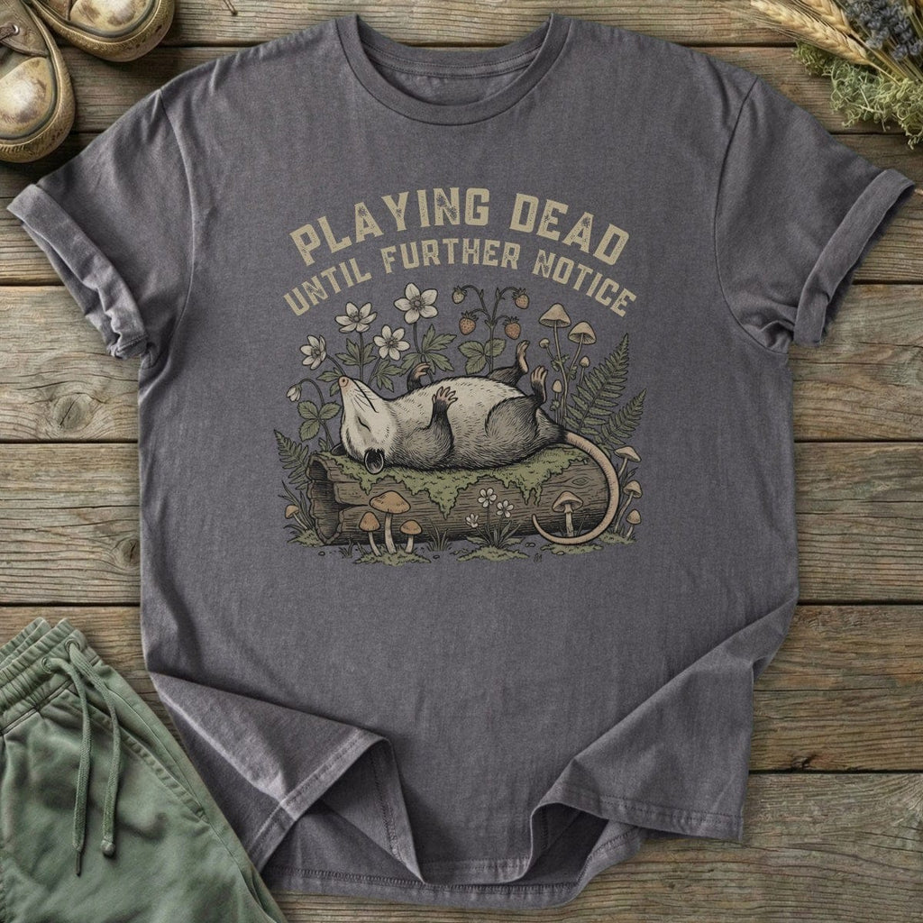 Printify T-Shirt Playing Dead T-Shirt