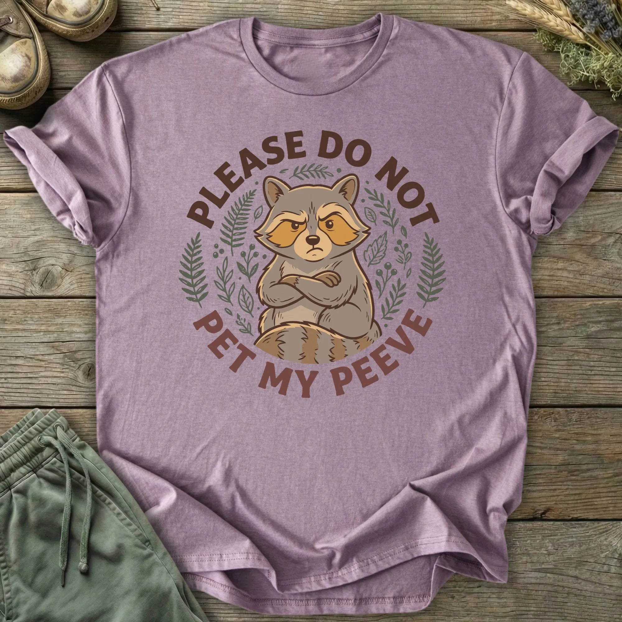 Printify T-Shirt Please Do Not Pet My Peeve T-Shirt