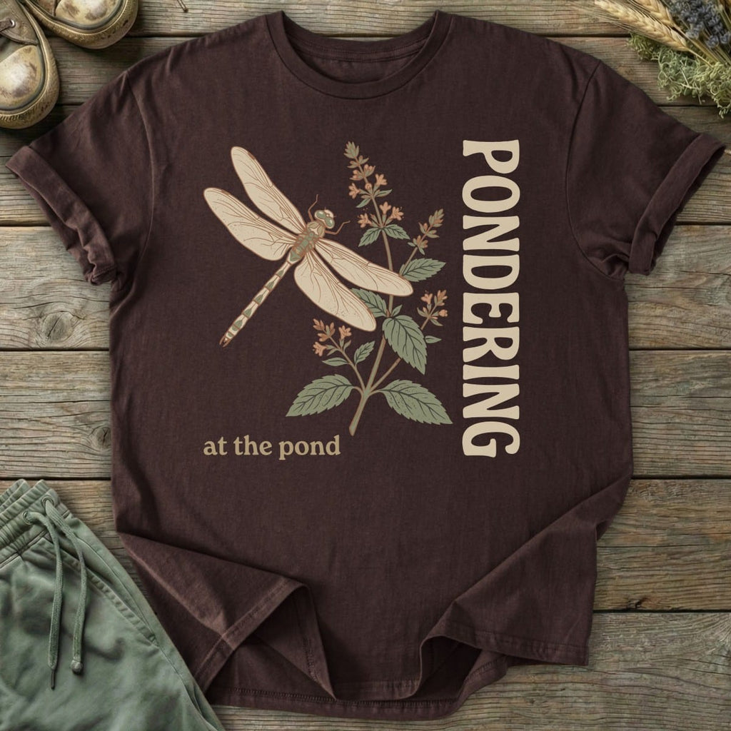 Printify T-Shirt Pondering At The Pond T-Shirt