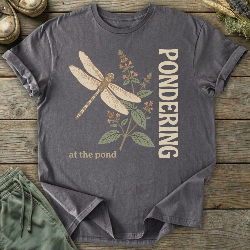 Printify T-Shirt Pondering At The Pond T-Shirt