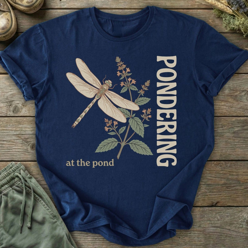 Printify T-Shirt Pondering At The Pond T-Shirt