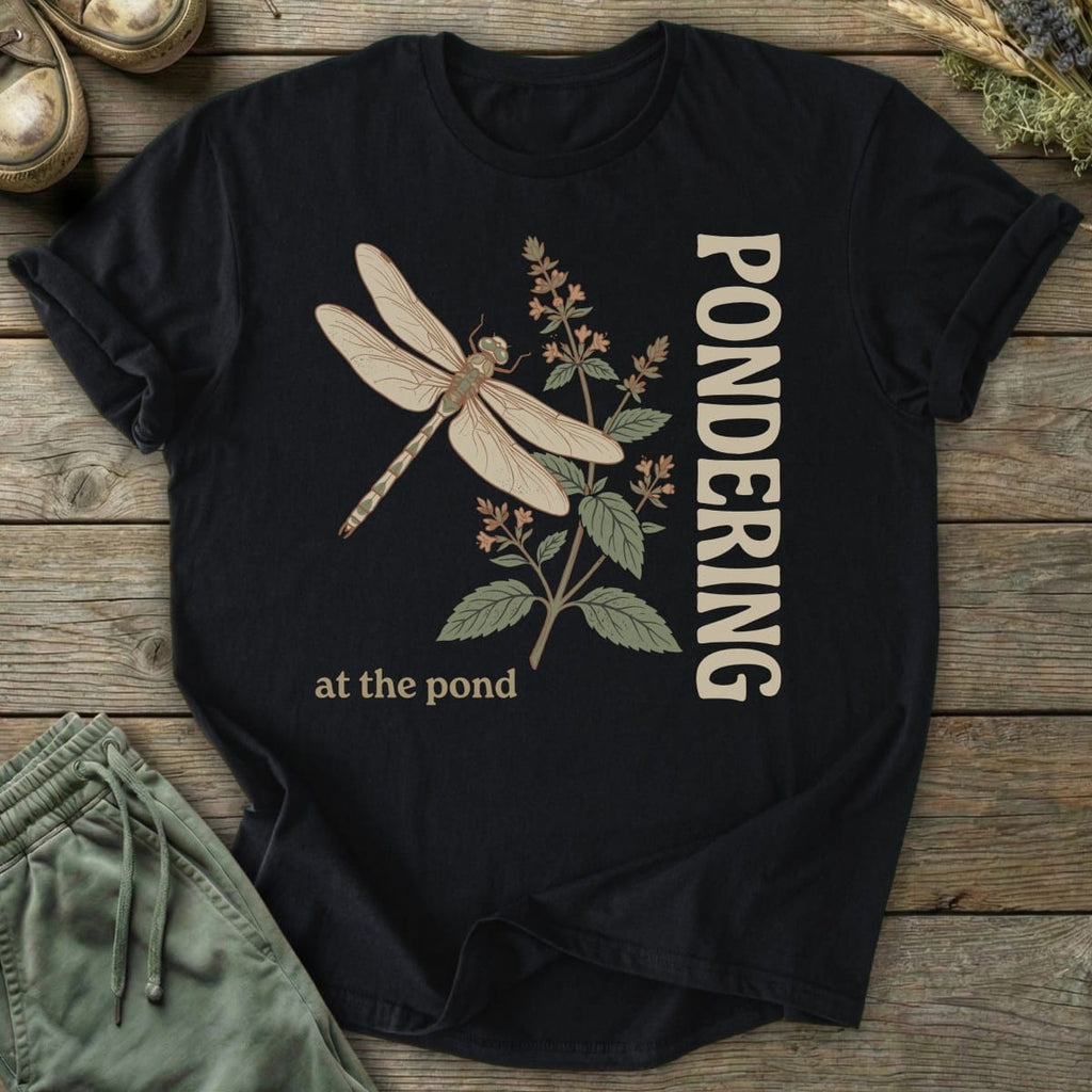 Printify T-Shirt Pondering At The Pond T-Shirt