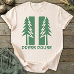 Printify T-Shirt Press Pause T-Shirt