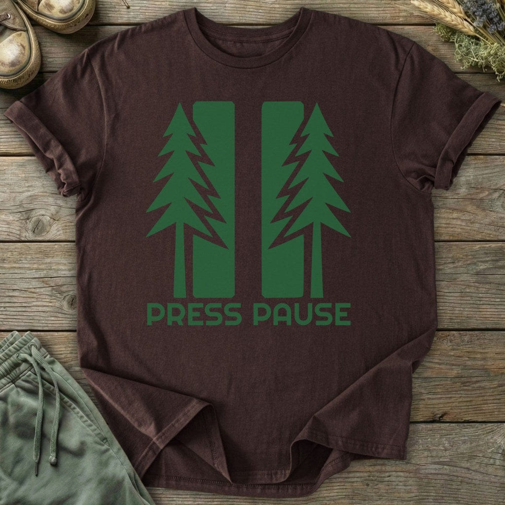 Printify T-Shirt Press Pause T-Shirt