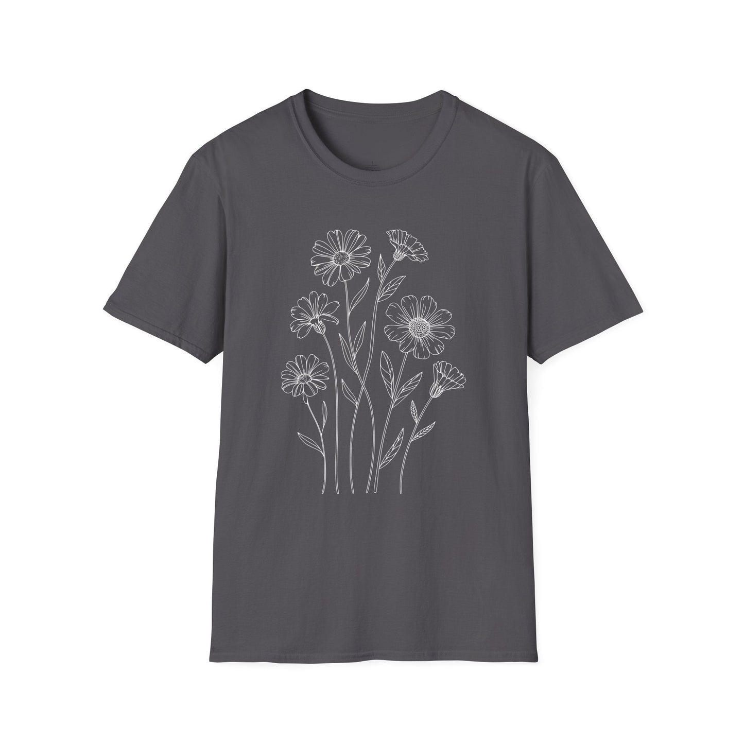 Printify T-Shirt Pressed Flowers Wildflower  T-Shirt