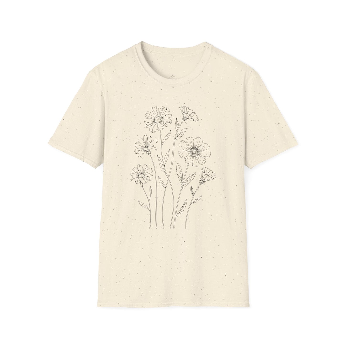 Printify T-Shirt Pressed Flowers Wildflower  T-Shirt