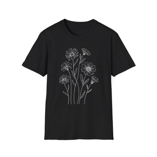 Printify T-Shirt Pressed Flowers Wildflower  T-Shirt