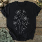 Printify T-Shirt Pressed Flowers Wildflower  T-Shirt