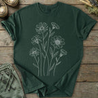 Printify T-Shirt Pressed Flowers Wildflower  T-Shirt
