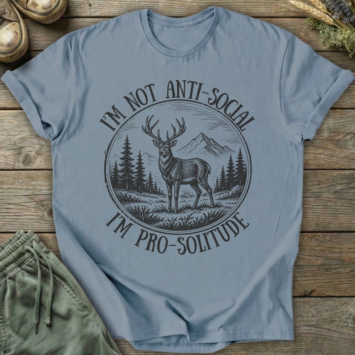 Printify T-Shirt Pro-Solitude T-Shirt