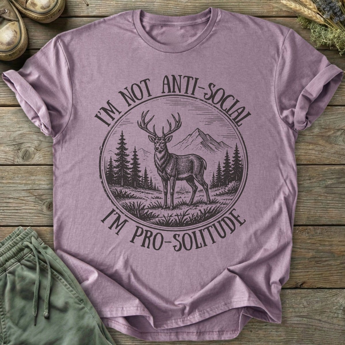 Printify T-Shirt Pro-Solitude T-Shirt