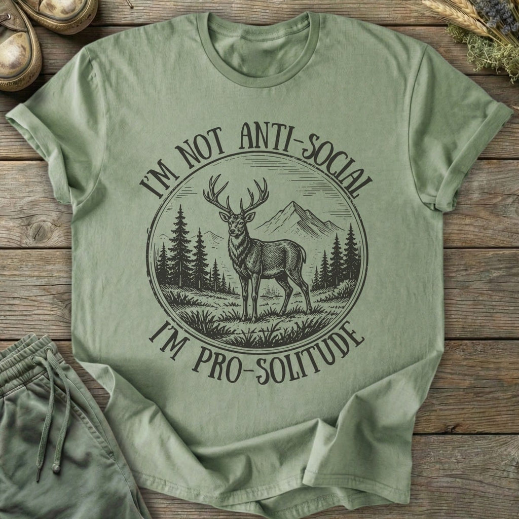 Printify T-Shirt Pro-Solitude T-Shirt