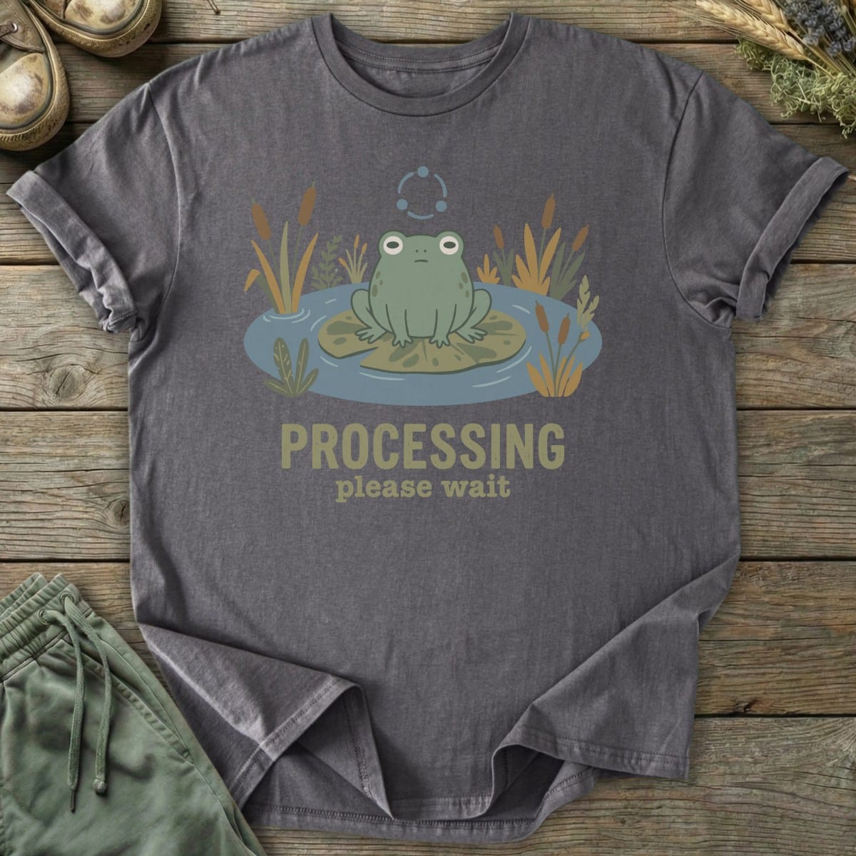 Printify T-Shirt Processing Frog T-Shirt