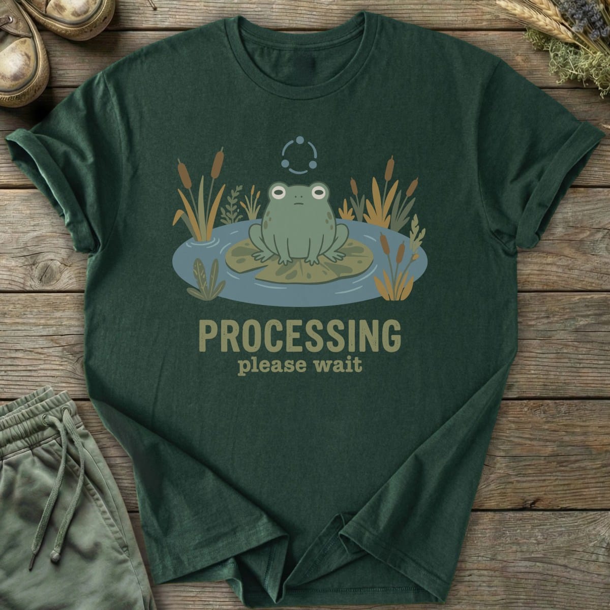 Printify T-Shirt Processing Frog T-Shirt