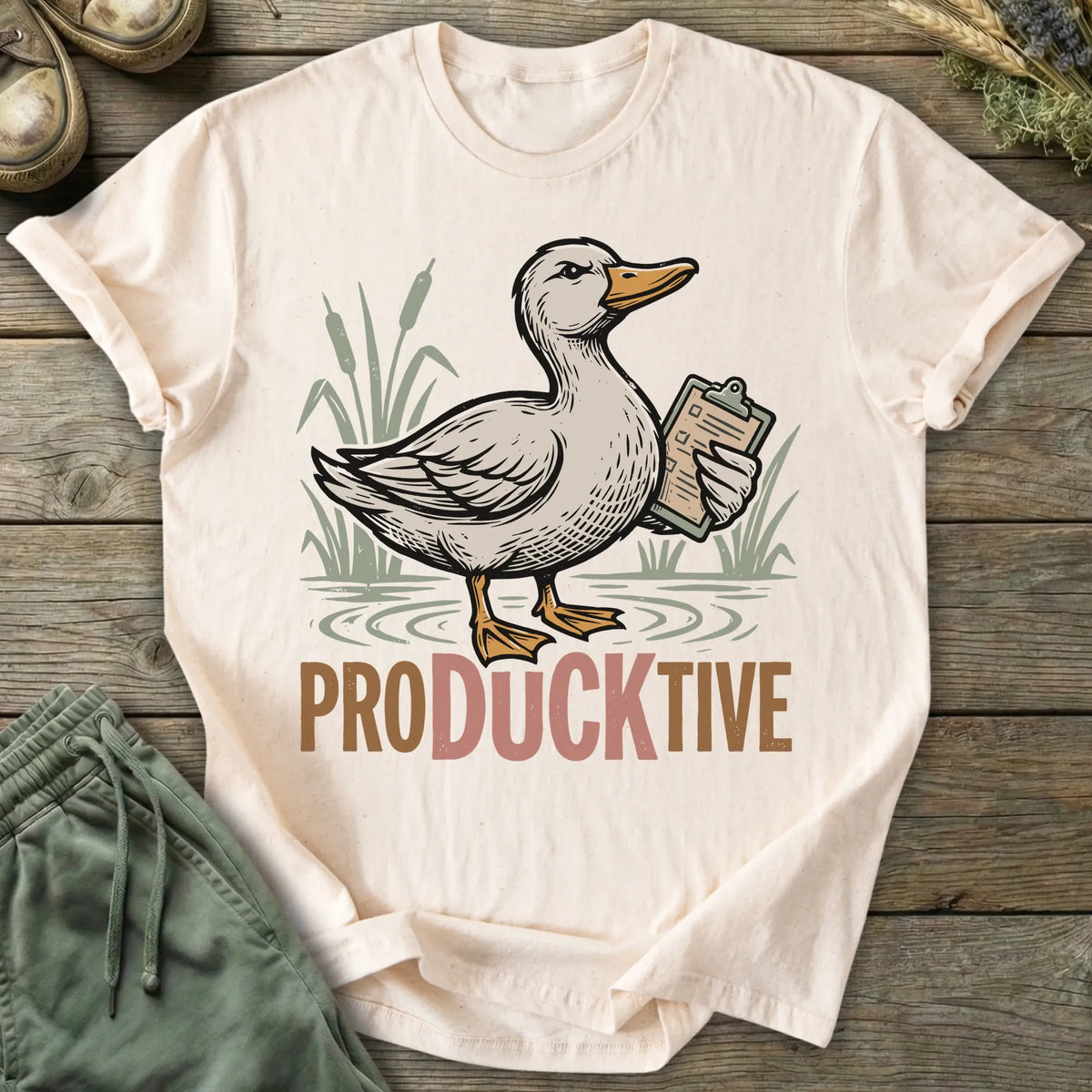 Printify T-Shirt Producktive T-Shirt