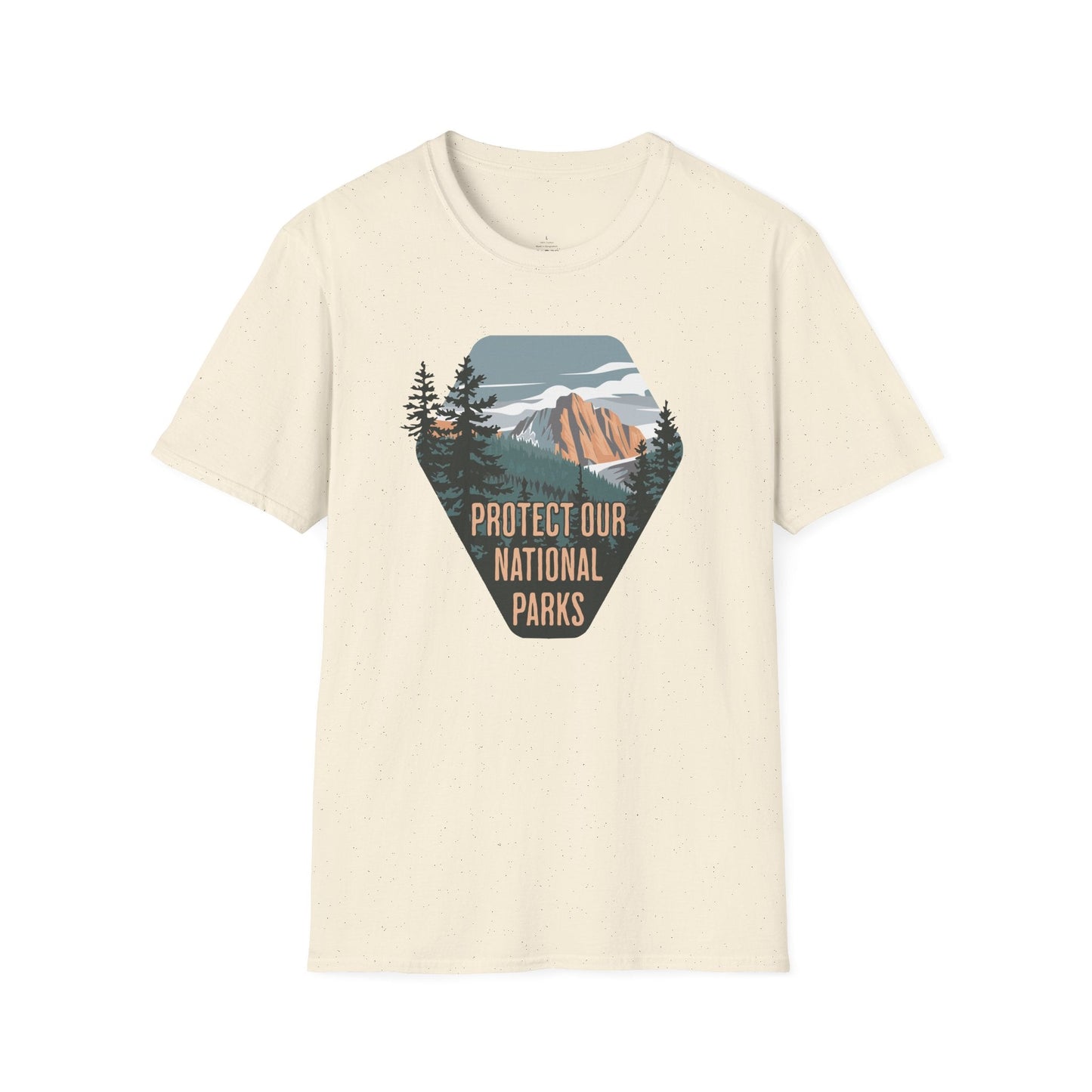 Printify T-Shirt Protect National Parks Badge T-Shirt